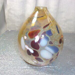 H-186 HAND BLOWN GLASS OIL LIGHT ( NO WICK)